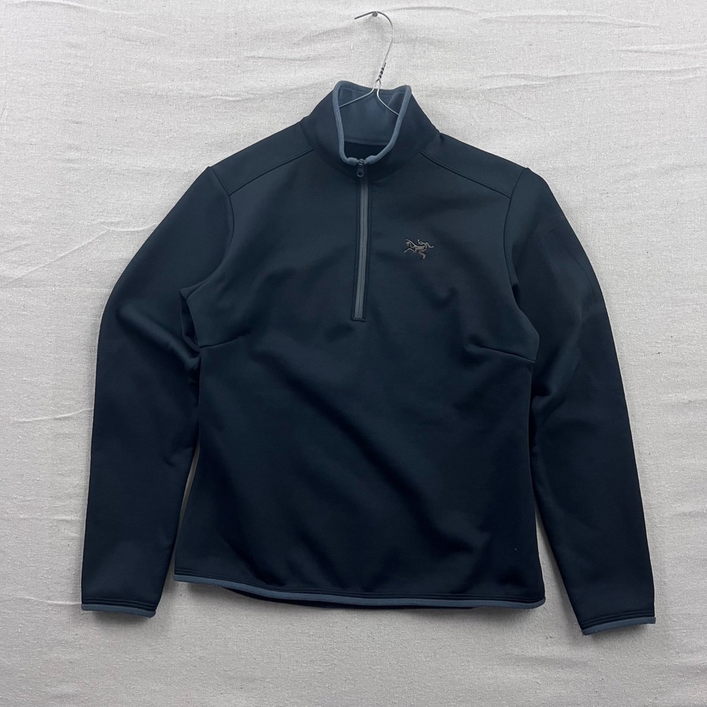 Arc'teryx Rho LT Pullover Med Black Polartec Power Stretch Quarter Zip Fleece - Picture 1 of 7